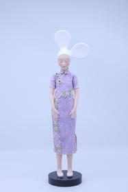 荒歌《旗袍-紫迷夜》然女孩