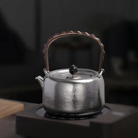 纯钛冰晶烧水壶煮茶壶耐高温钛泡茶提梁烧水壶可明火电陶炉钛茶具