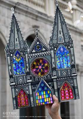 《哥特式建筑：由尖塔到玫瑰窗的艺术之旅》线描/建筑自动发货：下单后，点击手机短信中收到的链接，即可获取文件下载的链接；如有任何问题，可添加客服微信hm33268获得帮助。