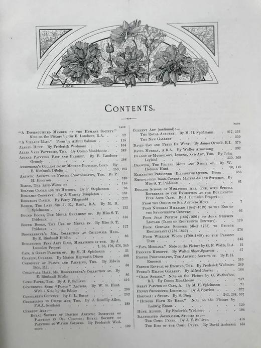 1891年 艺术杂志 数百幅插图 漆布精装大16开 商品图3