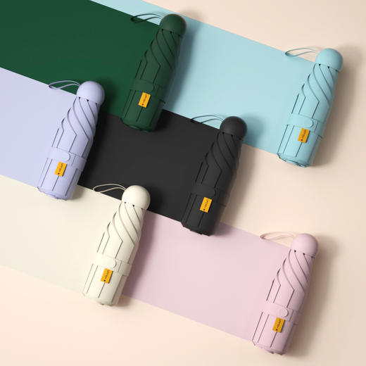 马卡龙胶囊防晒伞 6骨超轻 UPF50+ 防晒防紫外线  升级伞面 坚固骨架 送伞盒 商品图8