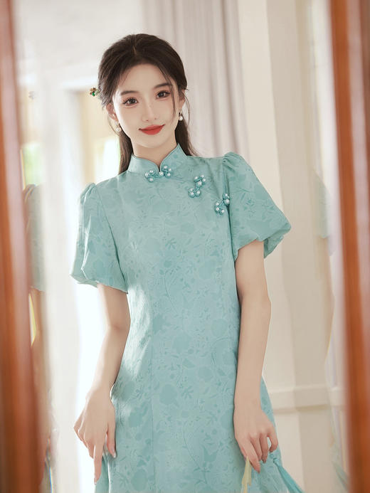 夏新款改良旗袍年轻款少女款日常出游休闲甜美连衣裙XL23187 商品图2