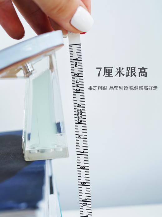 花痴小姐私鞋分享——夏季「篙端版」高跟凉鞋 水晶果冻高跟 内里垫脚全羊皮贴合脚背脚掌 柔软舒服透气！夏季百搭清新时髦！ 商品图12