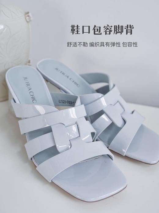 花痴小姐私鞋分享——夏季「篙端版」高跟凉鞋 水晶果冻高跟 内里垫脚全羊皮贴合脚背脚掌 柔软舒服透气！夏季百搭清新时髦！ 商品图8