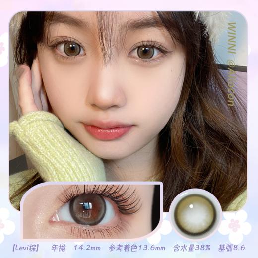 *Winni温妮Levi brown棕 14.2mm【年抛1片】 商品图0