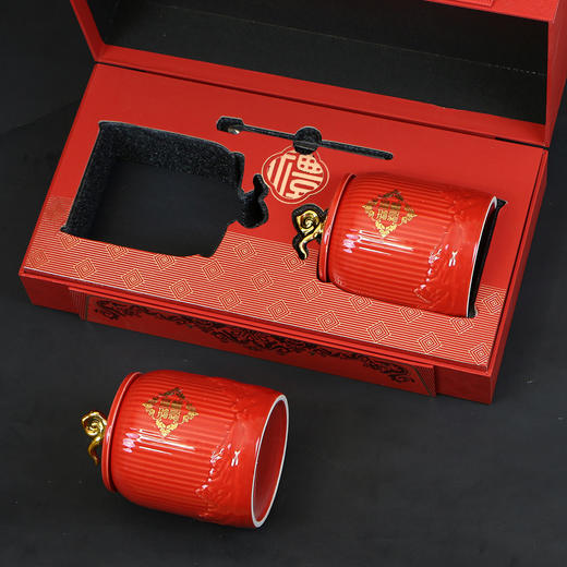 春华秋实【通版•双瓷罐•红】45元一套/共5套（约装1斤） 商品图6