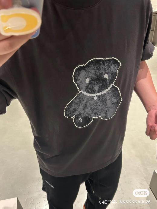 We11done23春夏超大版型有机棉反光泰迪小熊印花T恤 商品图3