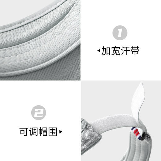 【加宽空顶遮阳帽】夏天防晒男女伸缩抽拉帽檐 户外运动休闲骑车遮阳帽太阳帽 商品图3