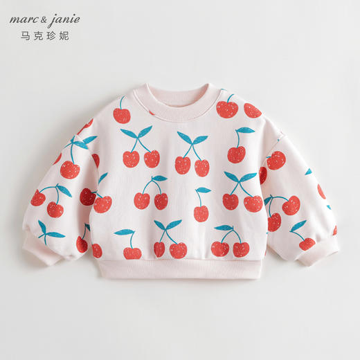马克珍妮秋女童宽松满印灯笼袖卫衣231238 商品图2