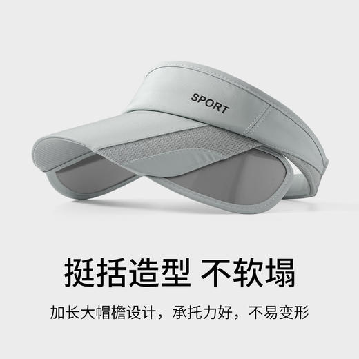 【加宽空顶遮阳帽】夏天防晒男女伸缩抽拉帽檐 户外运动休闲骑车遮阳帽太阳帽 商品图0
