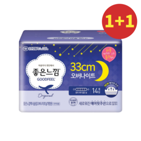 【1+1】좋은느낌 맥시슬림오버나이트14개입 33cm