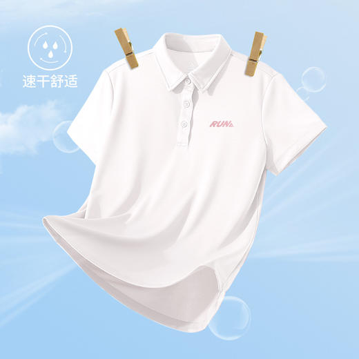 匹克运动polo衫女短袖夏季女子运动跑步t恤透气休闲女运动衫DF632302 商品图4