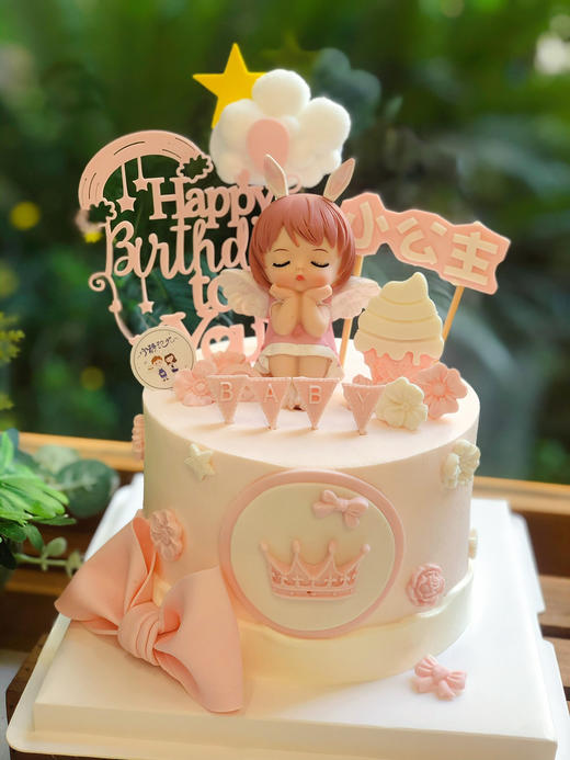 女孩天使奶油蛋糕 下单前请仔细阅读商品详情 商品图0