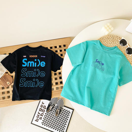 可布熊 珠地棉萌趣卡通多巴胺穿搭透气百搭儿童短袖59元3件 商品图0