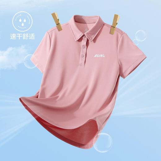 匹克运动polo衫女短袖夏季女子运动跑步t恤透气休闲女运动衫DF632302 商品图0
