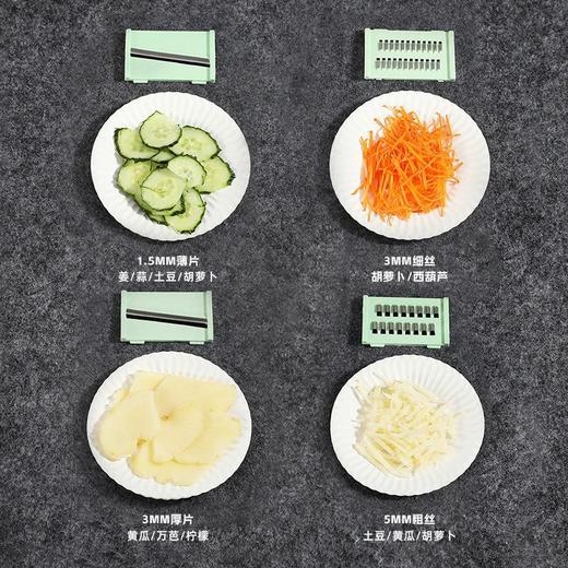 【厨房必备神器！】多功能厨房切菜器，灵巧多变，护手不锈钢材质，轻松切丝、切丁、刨丝，手掌感自如，保护您的双手，轻松料理美食；让厨房劳作变得如此轻松自在！ 商品图3
