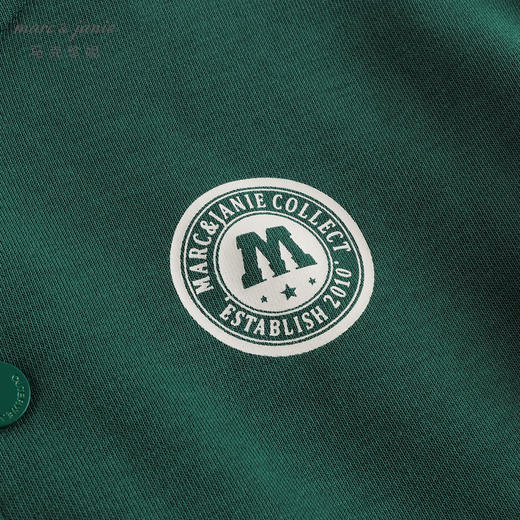 马克珍妮秋装 男女童学院风撞色拼接棒球服 儿童运动外套231156 商品图4