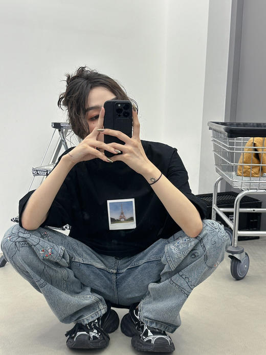 巴黎世家 铁塔🗼印花T 商品图1