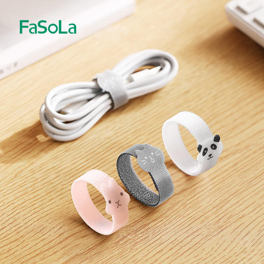 FaSoLa 日本萌趣造型，粘合力强，抗拉耐用，一绕一贴轻松理线 商品图0