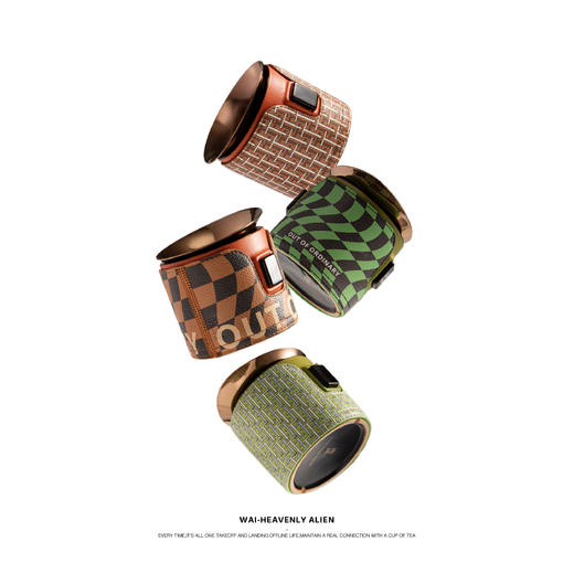 沏派飞行壶户外旅行便携式快客杯露营居家轻奢茶具套装一壶两杯旅行茶具 商品图7