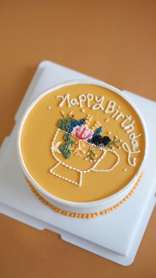 8寸刺绣款蛋糕（茉莉蜜瓜） 商品图0