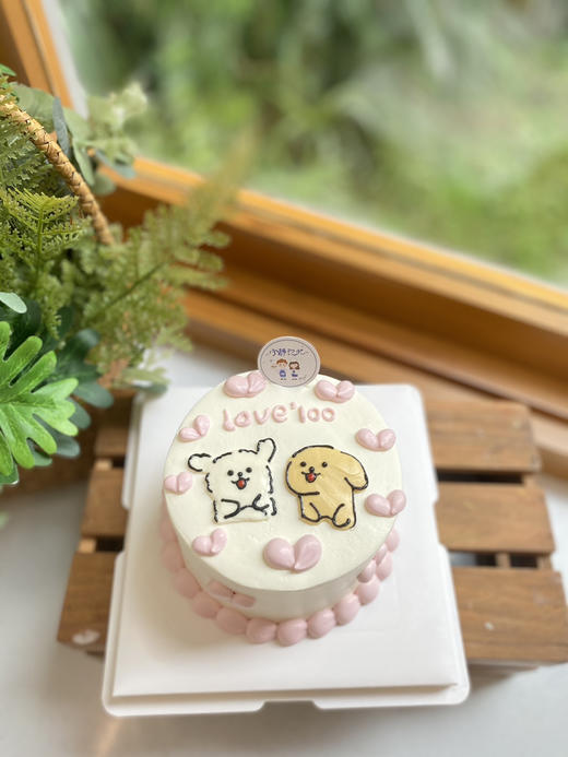 四寸手绘兔子奶油蛋糕 下单前请仔细阅读商品详情 商品图1