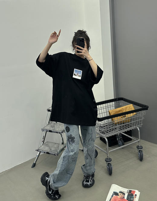 巴黎世家 铁塔🗼印花T 商品图4