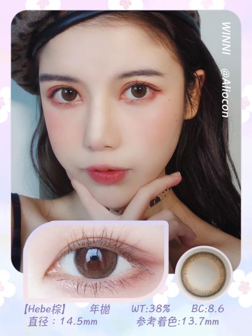 *Winni温妮Hebe棕 14.5mm【年抛1片】 商品图1
