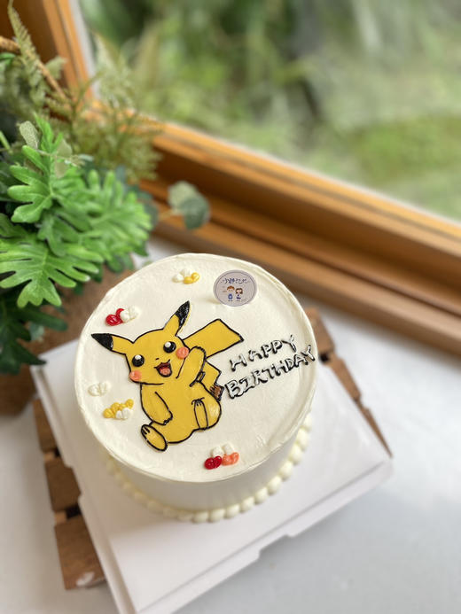 手绘皮卡丘奶油蛋糕 下单前请仔细阅读商品详情 商品图1