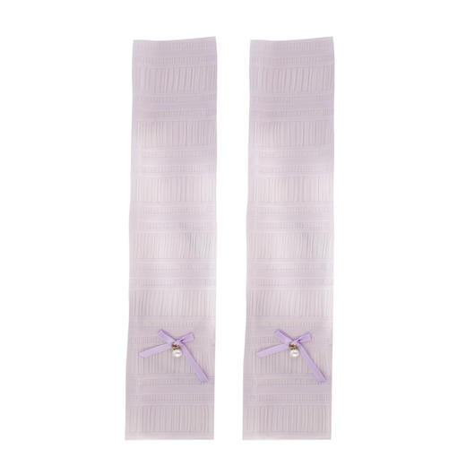 「细密针织！数款可选」女士夏季纯色泡泡冰丝防晒袖套 甜美网纱户外骑行防晒手臂套配饰 商品图4