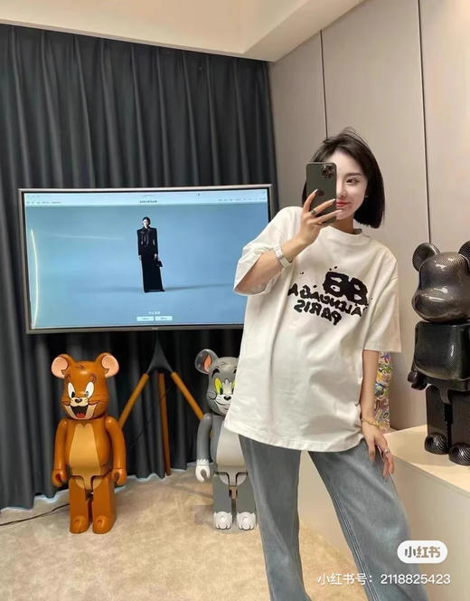 巴黎世家 涂鸦T恤 商品图1