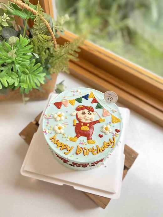 手绘猪猪侠奶油蛋糕 下单前请仔细阅读商品详情 商品图1