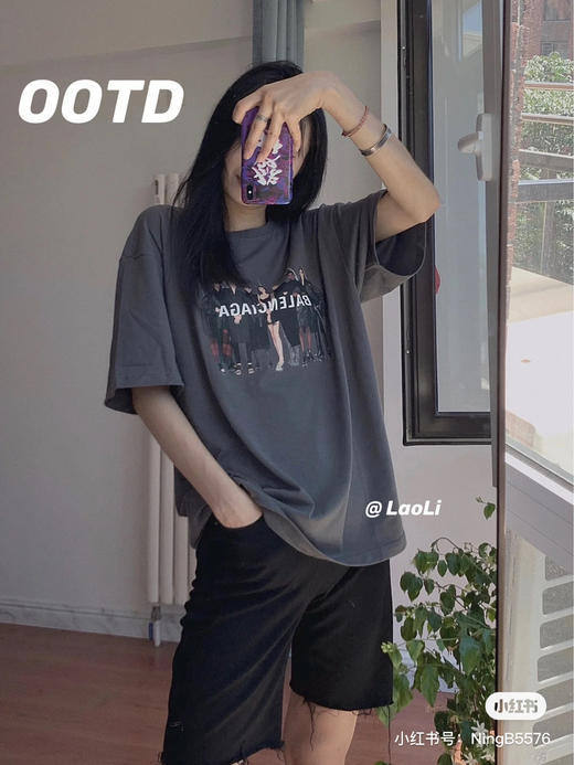 巴黎世家 人像乐队T恤 商品图2