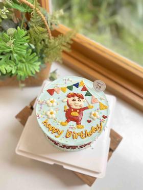 手绘猪猪侠奶油蛋糕 下单前请仔细阅读商品详情