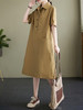 U87298YX【定制10天】气质休闲连衣裙女2024夏季新款韩版减龄显瘦中长款衬衫裙子 商品缩略图2