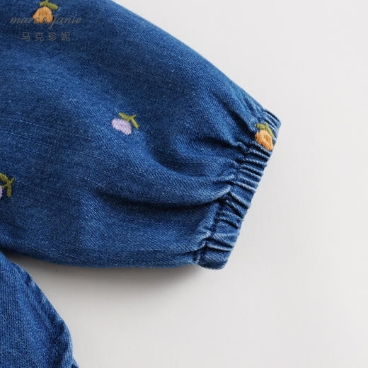 marcjanie马克珍妮秋装新款 女童绣花纯棉柔软牛仔外套231639 商品图5
