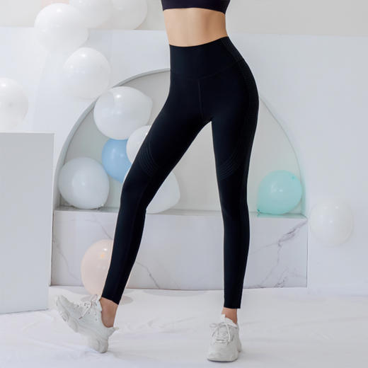 VOVOS莱卡高弹塑形瑜伽健身九分裤VCK8017 商品图4