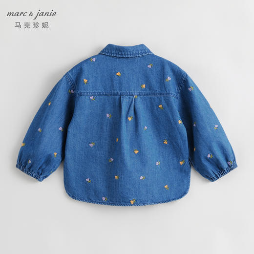 marcjanie马克珍妮秋装新款 女童绣花纯棉柔软牛仔外套231639 商品图2