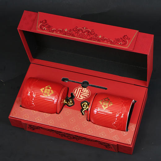 春华秋实【通版•双瓷罐•红】45元一套/共5套（约装1斤） 商品图1