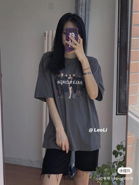 巴黎世家 人像乐队T恤