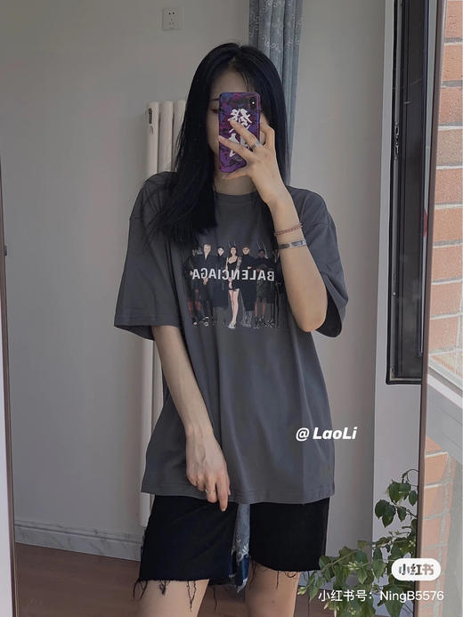 巴黎世家 人像乐队T恤 商品图0