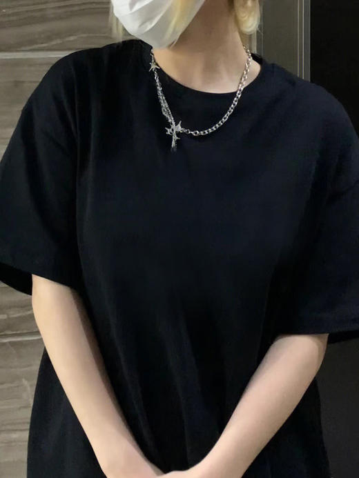 巴黎世家 后背烫钻T恤 商品图2