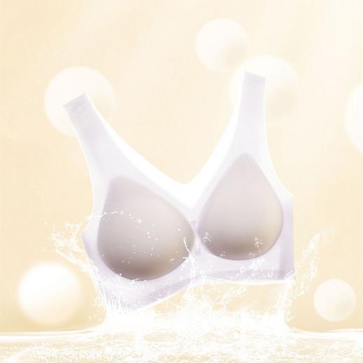 裸感冰肌 无痕凉感轻薄透气水滴型半固定杯垫文胸 商品图2