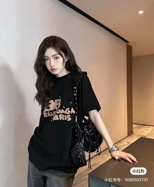 巴黎世家 涂鸦T恤 商品图0