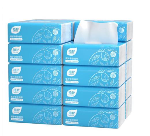 【抽纸】植护抽纸4层卫生纸家用擦手纸软包纸巾餐巾纸抽 商品图0