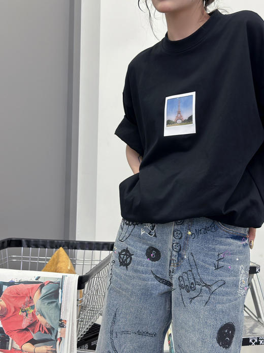 巴黎世家 铁塔🗼印花T 商品图0