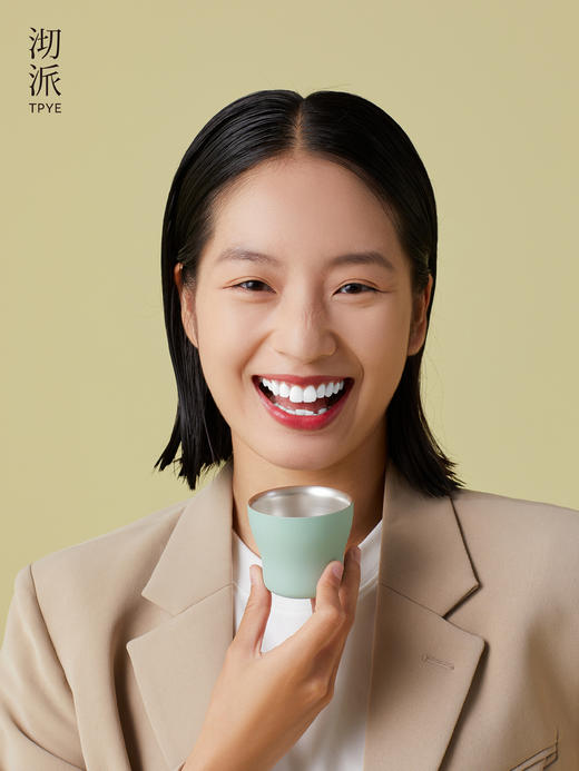 沏派 主人杯陶瓷鎏银茶杯户外露营旅行功夫茶具办公室居家茶盏 商品图11