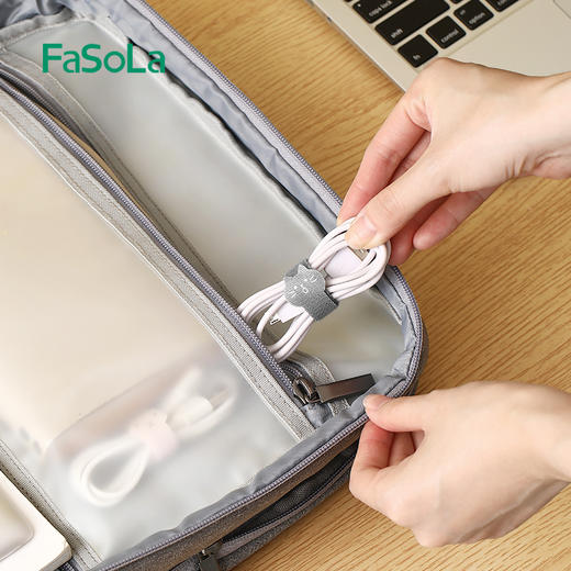 FaSoLa 日本萌趣造型，粘合力强，抗拉耐用，一绕一贴轻松理线 商品图3