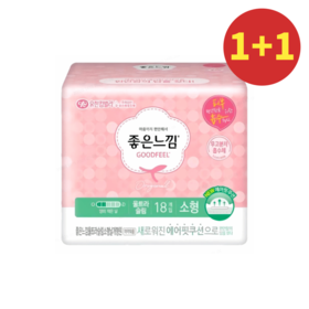 【1+1】好感觉轻柔安心极致薄款护翼卫生巾21cm*18P  