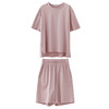 TG-TG03S256夏季丝光长绒棉兰精莫代尔真丝混纺懒人家居服女士短款套装 商品缩略图6
